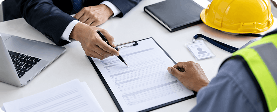 Lease document signing